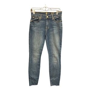 7 For All Mankind The Ankle Skinny Jean Size 27 DO1